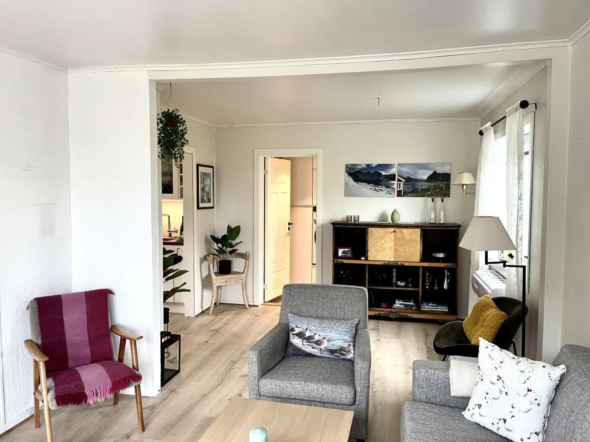 Koselig Nyrestaurert Hus Med Flott Utsikt! Villa ไรเนอ ภายนอก รูปภาพ